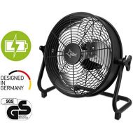 [아마존베스트]Suntec Wellness SUNTEC Bodenventilator Akku CoolBreeze 3000 BV - Leise 30 cm, 43 Watt | Boden Ventilator 3 Stufen, Tragbar zum Aufladen | Windmaschine Metall PowerBank | Perfekt fuer Schlafzimmer,