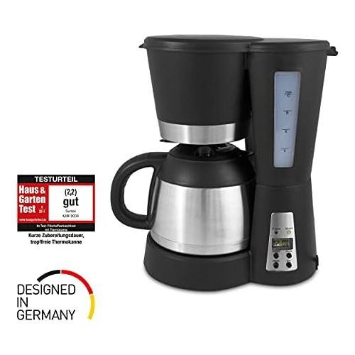  [아마존베스트]Suntec Wellness SUNTEC filter coffee machine KAM-9004 [With timer programming + anti-drip feature, thermos (1,0 l), max. 800 watts]