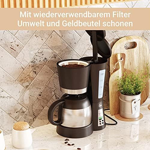  [아마존베스트]Suntec Wellness SUNTEC filter coffee machine KAM-9004 [With timer programming + anti-drip feature, thermos (1,0 l), max. 800 watts]