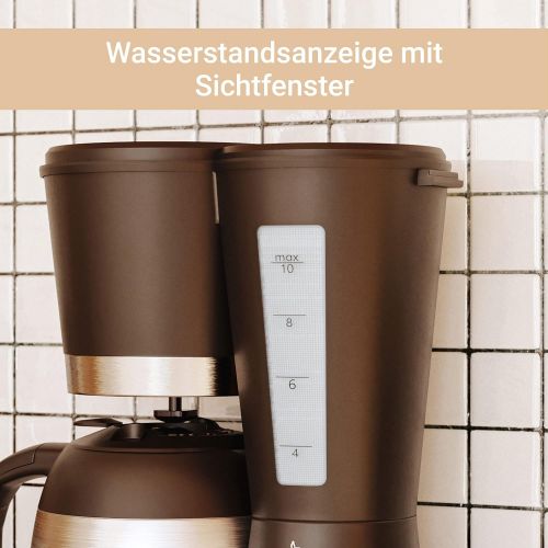  [아마존베스트]Suntec Wellness SUNTEC filter coffee machine KAM-9004 [With timer programming + anti-drip feature, thermos (1,0 l), max. 800 watts]