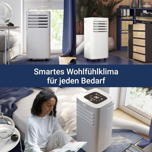  [아마존베스트]Mobile local air conditioning unit Impuls, CoolFixx, incl. Exhaust hose, Radiator and Dehumidifier, 7,000 / 9,000 / 12,000 BTU/h, Suntec Wellness