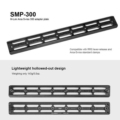  Sunwayfoto SMP-300 M-LOK Rail Arca-Type Adapter Plate (11.8