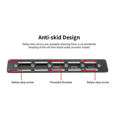  Sunwayfoto SKP-240 Keymod Rail Arca-Type Adapter Plate (9.4