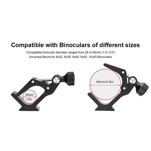  Sunwayfoto CC-09 Universal Binocular Tripod Adapter Super Clamp with Arca-Type Plate