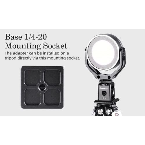  Sunwayfoto CB-06 Cold Shoe Adapter with Arca-Type Base