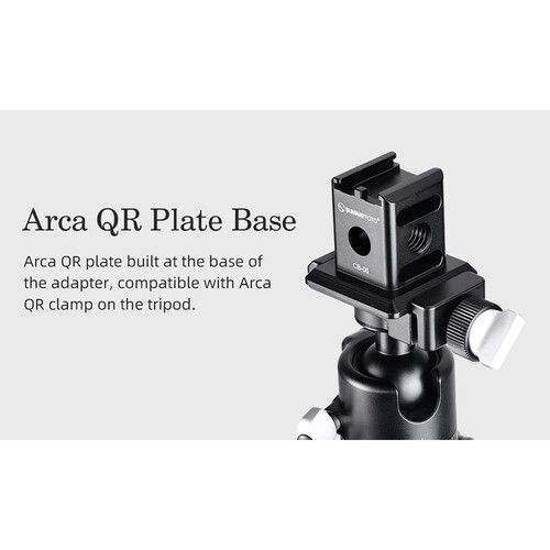  Sunwayfoto CB-06 Cold Shoe Adapter with Arca-Type Base