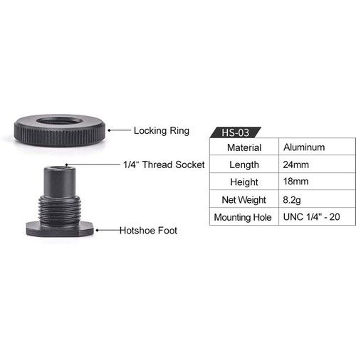  Sunwayfoto HS-03 Hot Shoe Adapter