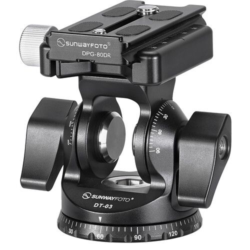  Sunwayfoto DT-03S Tilt Head with QR Arca-Type Quick Release