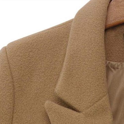  Sunyastor Women Coats Womens Long Woolen Coat, Sunyastor Fashion Double Breasted Lapel Walker Overcoat Parka Jacket Thick Warm Cardigan