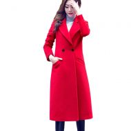 Sunyastor Women Coats Womens Long Woolen Coat, Sunyastor Fashion Double Breasted Lapel Walker Overcoat Parka Jacket Thick Warm Cardigan