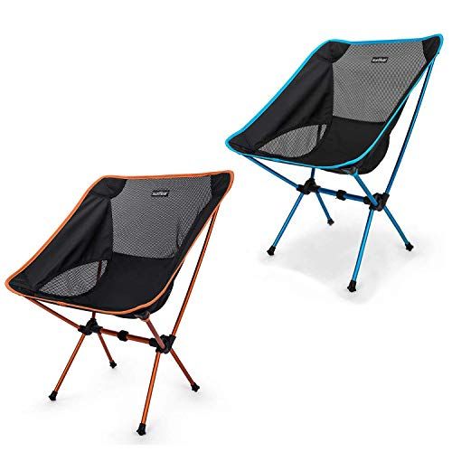  Sunyear Lightweight Compact Folding Camping Backpack Chairs, Portable, Breathablem Comfortable, Perfect for The Outdoors, Camping, Hiking, Picnic