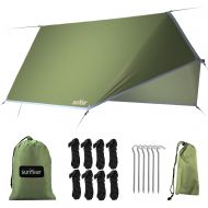 Sunyear Hammock Tent Rain Fly-Camping Hammock Outdoor Tarp-Small Door Design-Keep Side Wind Rain-Best for Backpacking Hiking Camping Survival