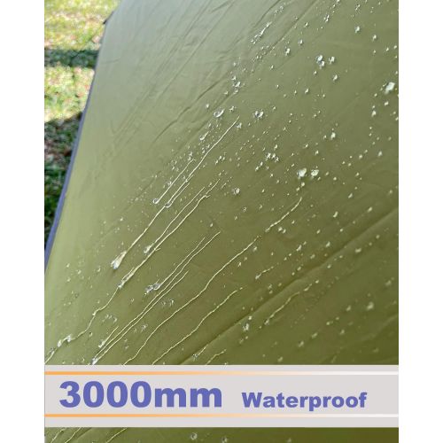  Sunyear Hammock Tent Rain Fly-Camping Hammock Outdoor Tarp-Small Door Design-Keep Side Wind Rain-Best for Backpacking Hiking Camping Survival