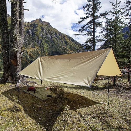  Sunyear Hammock Camping with Removable No See-Um Net and Rain Fly Tent Tarp with 32ft Long Ridgeline Against Storm, Snow,Best for Outdoor Backpacking Hiking&Survival