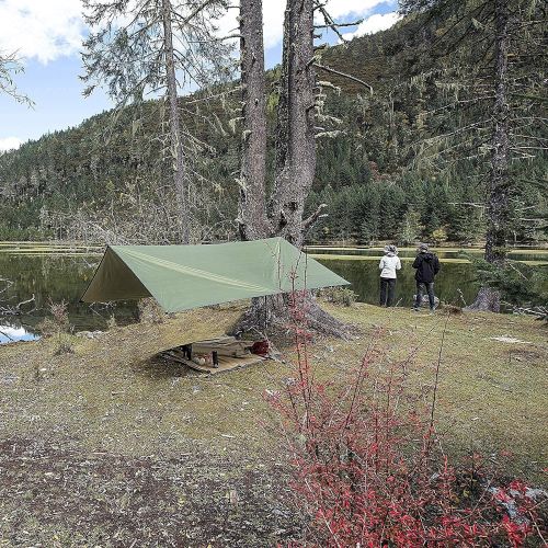  Sunyear Hammock Camping with Removable No See-Um Net and Rain Fly Tent Tarp with 32ft Long Ridgeline Against Storm, Snow,Best for Outdoor Backpacking Hiking&Survival