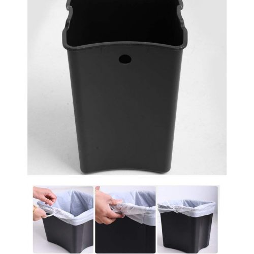  SuoANI Stainless Steel Trash Can Bedroom Bin with Lid Pedal Bin Bathroom Simple Human Bins Square Bin