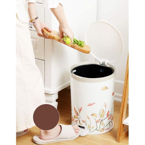  SuoANI Waste Bins Office Rubbish Bin for Bedroom Dustbins with Lid Plastic Dustbin Simple Human Bins for Home Garden Office School Kitchen Bathroom