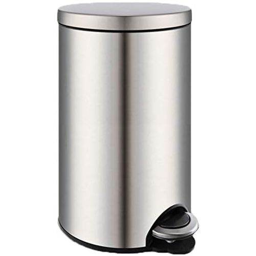  SuoANI Dustbins Small Bathroom Bin with Lid Stainless Steel Bins for Kitchen Simple Human Bins Square Bin