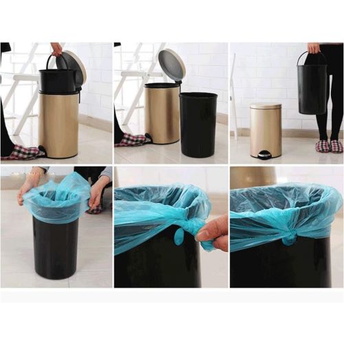  SuoANI Dustbins Small Bathroom Bin with Lid Stainless Steel Bins for Kitchen Simple Human Bins Square Bin