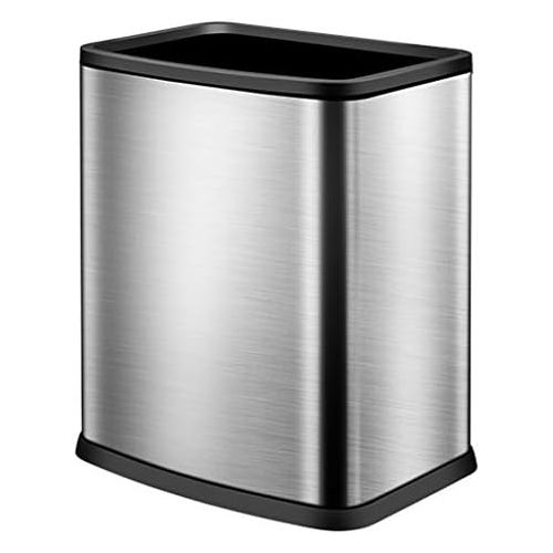  SuoANI Stainless Trash Cans Trash Can Waste Disposal Unit Garbage Bag Bin Fresheners Indoor Garbage Can Trash Bag Waste Bins Simple Human Bins