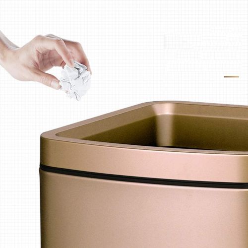  SuoANI Stainless Trash Cans Trash Can Waste Disposal Unit Garbage Bag Bin Fresheners Indoor Garbage Can Trash Bag Waste Bins Simple Human Bins