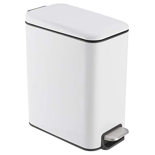  SuoANI Waste Bin Stainless Steel Dustbin Kitchen Bin Recycling and Waste Simple Human Bins