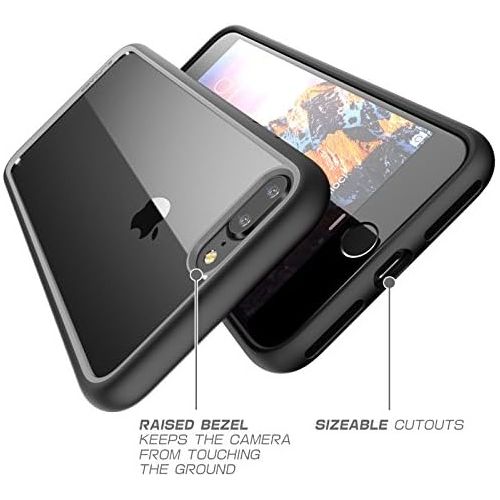  [아마존베스트]SupCase SUPCASE Unicorn Beetle Style Case Designed for iPhone 7 Plus, iPhone 8 Plus Case, Premium Hybrid Protective Clear Case for Apple iPhone 7 Plus 2016 / iPhone 8 Plus 2017 (Black)