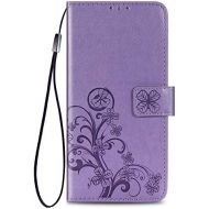 [아마존베스트]Supdigital Galaxy A11 Wallet Case, [Flower Embossed] Premium PU Leather Flip Protective Case Cover with Card Holder and Stand for Samsung Galaxy A11 2020 Release (Blue)