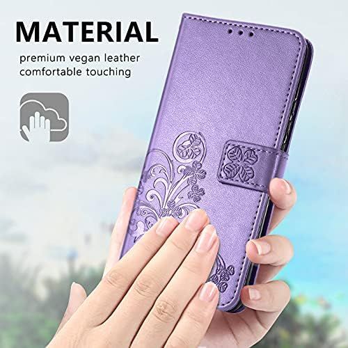  [아마존베스트]Supdigital Galaxy A11 Wallet Case, [Flower Embossed] Premium PU Leather Flip Protective Case Cover with Card Holder and Stand for Samsung Galaxy A11 2020 Release (Blue)