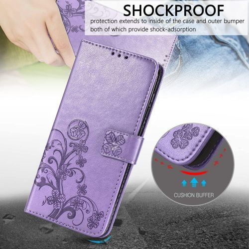  [아마존베스트]Supdigital Galaxy A11 Wallet Case, [Flower Embossed] Premium PU Leather Flip Protective Case Cover with Card Holder and Stand for Samsung Galaxy A11 2020 Release (Blue)