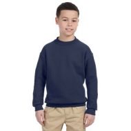 Super Sweats Boys Navy Cotton and Polyester Crew Neck Sweatshirt