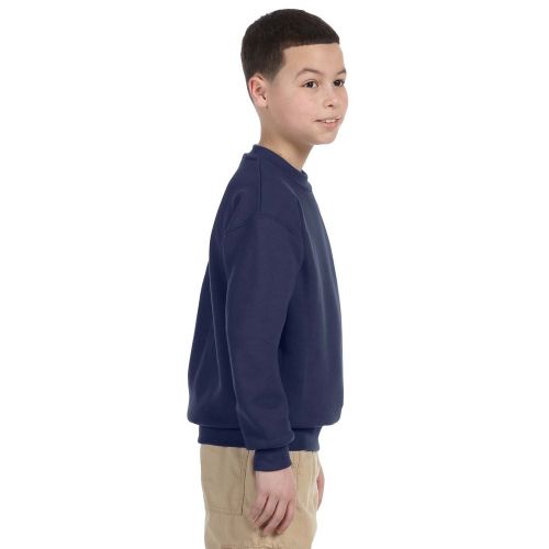  Super Sweats Boys Navy Cotton and Polyester Crew Neck Sweatshirt