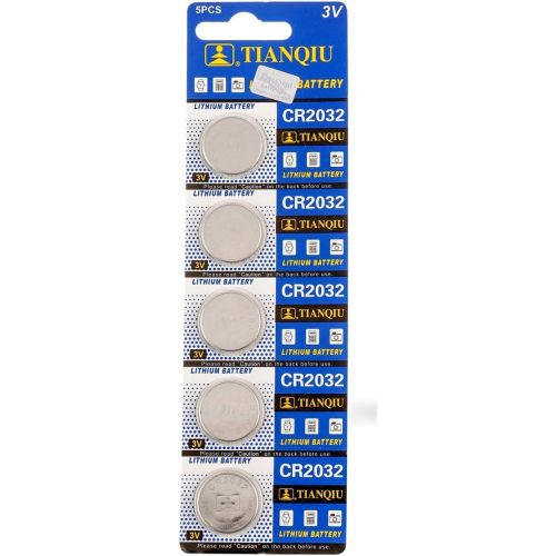  Super Tianqiu CR2032 Battery (CR2032/ DL2032/ E-CR2032/ SB-T51/ LF1/ 2V) Lithium 3v (1 Pack of 5)