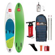 Super Red Paddle Co 126 Voyager Inflatable Stand Up Paddleboard Blue/White/Green