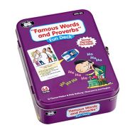 Super Duper Publications Famous Words and Proverbs Fun Deck Flash Cards with Secret Decoder Educational Learning Resource for Children