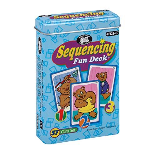  Super Duper Publications Sequencing Fun Deck Flash Cards Educational Resource for Children