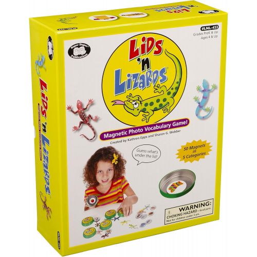  Super Duper Publications Lids n Lizards Magnetic Photo Vocabulary Game Educational Learning Resource for Children