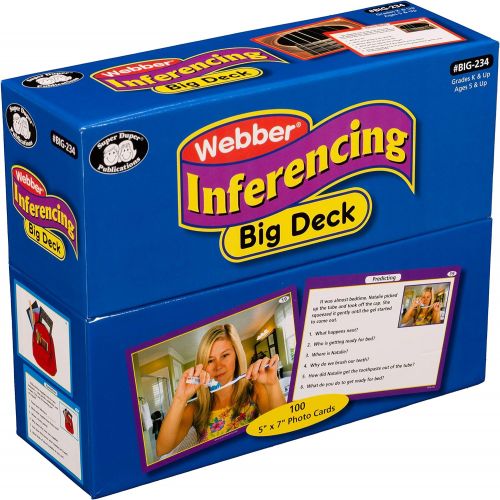  Super Duper Publications | Inferencing Big Photo Flash Cards | Problem Solving, Reasoning and Critical Thinking Skills Fun Deck | Educational Learning Materials for Children