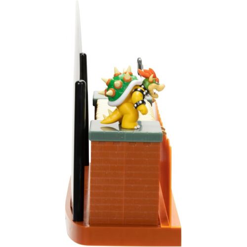 슈퍼마리오 Super Mario Nintendo Deluxe Bowser Battle Playset with Lights and Sounds, 2.5 Inch Bowser Action Figure Included