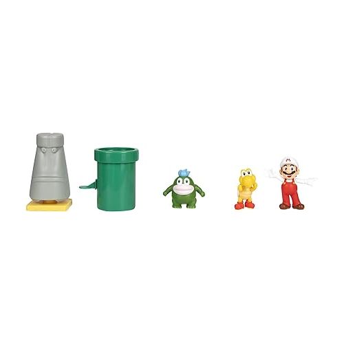 슈퍼마리오 Super Mario Action Figure Playset 2.5-Inch Desert Diorama Set