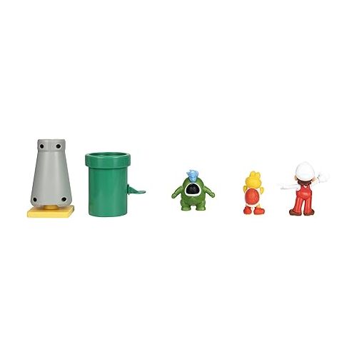 슈퍼마리오 Super Mario Action Figure Playset 2.5-Inch Desert Diorama Set