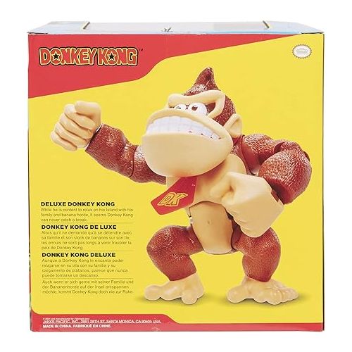 슈퍼마리오 Super Mario Donkey Kong 6-Inch Deluxe Action Figure, with Up to 10 Points of Articulation, Official Nintendo Licensed Product Action Figure, for Kids Ages 3+