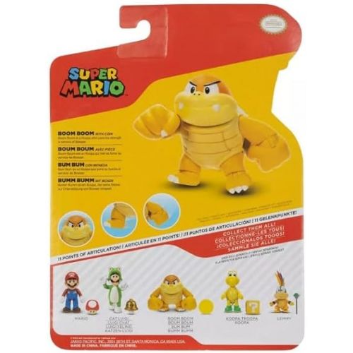 슈퍼마리오 Super Mario 4 inch Action Figure (Boom Boom with Coin)