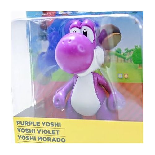 슈퍼마리오 Super Mario 2.5 inch Mini Action Figure - Purple Yoshi - Packaging May Vary