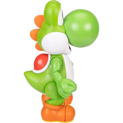 슈퍼마리오 Super Mario Let's Go, Yoshi! 12-Inch-Tall Interactive Action Figure with 20+ Iconic Sounds & Music - Officially Licensed by Nintendo