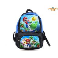Super Mario (Mario Flying Yoshi) and (Mario Luigi Wario) Full Size School Backpack 17