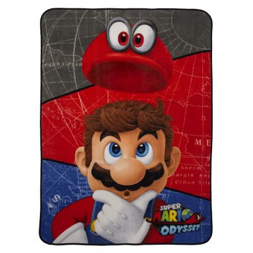 슈퍼마리오 Super Mario Odyssey World Plush Throw Blanket - 62 in. x 90 in.