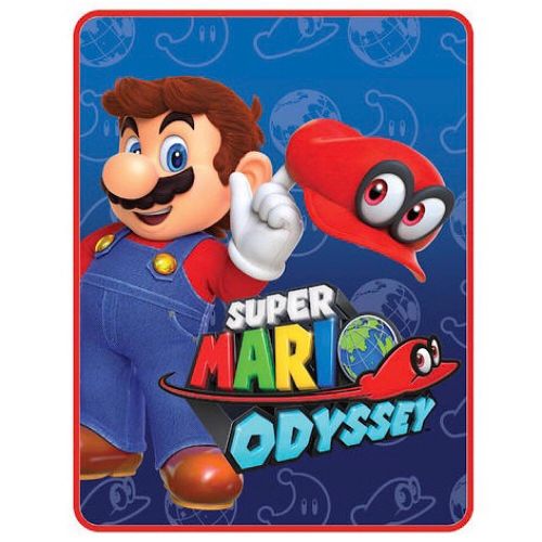 슈퍼마리오 Super Mario Odyssey World Plush Throw Blanket - 46 in. x 60 in.