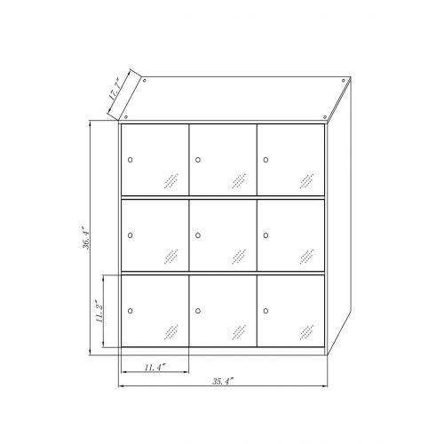  Super Metal Furniture Office and School Locker Organizer Metal Storage Locker Cabinet for Workers Students and Home (White)