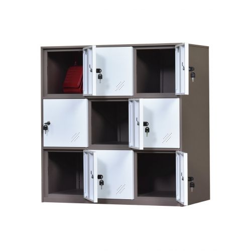  Super Metal Furniture Office and School Locker Organizer Metal Storage Locker Cabinet for Workers Students and Home (White)